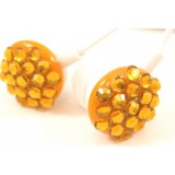 Colors stereo strasszköves fülhallgató sárga - FH1