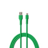 Colorum CK60-AC-04 USB-A - Type-C kábel 3A 1.8m - zöld