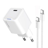 ColorWay 056PDC USB-C Hálózati gyorstöltő szett 35W - Fehér (CW-CHS056PDC-WT)