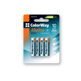 ColorWay Alkaline Power AAA elem, 1.5V, tartós, 4 db, fekete - CW-BALR03-4BL