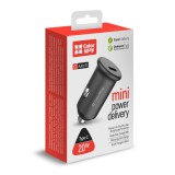 ColorWay Autós töltő 1USB (Power Delivery Port USB Type-C (20W) Grey CW-CHA028PD-GR