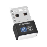 Colorway Bluetooth 5.3 USB adapter, 20m hatótáv, Plug and Play, szürke - CW-AD-BT53