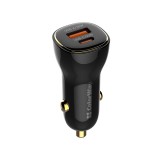 ColorWay CW-CHA046PD-BK USB-A + USB-C Autós gyorstöltő 60W - Fekete (CW-CHA046PD-BK)