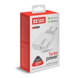 ColorWay USB töltő adapter Power Delivery Port USB Type-C 20W V2 White CW-CHS026PD-WT