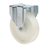 colson Fix kerék, (poliamid) műanyag futófelület, horganyzott villába szerelve, 160 mm, 500 kg teherbírás, talpas felfogatás