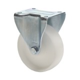 colson Fix kerék, (polipropilén) műanyag futófelület, horganyzott villába szerelve, 100 mm, 125 kg teherbírás, talpas felfogatás