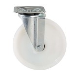 colson Forgó kerék, (poliamid) műanyag futófelület, horganyzott villába szerelve, 160 mm, 500 kg teherbírás, talpas felfogatás