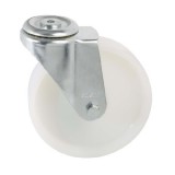 colson Forgó kerék, (poliamid) műanyag futófelület, horganyzott villába szerelve, 200 mm, 400 kg teherbírás, furatos felfogatás