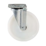 colson Forgó kerék, (poliamid) műanyag futófelület, horganyzott villába szerelve, 200 mm, 500 kg teherbírás, talpas felfogatás