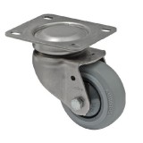 colson Forgó kerék, rozsdamentes villába szerelve, prémium PERFORMA tömörgumi futófelület, 80 mm, 120 kg teherbírás, talpas felfogatás