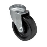 colson Hőálló (+280 C-ig) Forgó kerék, horganyzott villába szerelve, fenolgyantával kevert futófelület, 100 mm, 150 kg teherbírás, furatos felfogatás