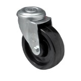 colson Hőálló (+280 C-ig) Forgó kerék, horganyzott villába szerelve, fenolgyantával kevert futófelület, 125 mm, 150 kg teherbírás, furatos felfogatás