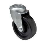 colson Hőálló (+280 C-ig) Forgó kerék, horganyzott villába szerelve, fenolgyantával kevert futófelület, 80 mm, 150 kg teherbírás, furatos felfogatás