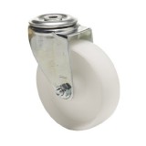 colson Poliamid, Hátfuratos, Önbeálló görgő, 125 mm, 150 kg