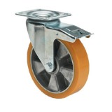 colson Poluretán, Talpas, Forgó-Fékes görgő, 160 mm, 500 kg