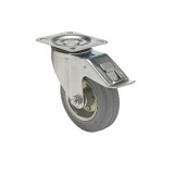 colson Szürke nyommentes tömörgumis önbeálló totálfékes kerék 200-as