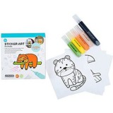 Comansi Sticker Art: Állatok színezhető matrica szett (SA10102) (SA10102) - Festékek, kifestők