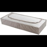 Compactor Rivoli Alacsony szövet tárolódoboz, 107×46×15 cm, barna (RAN5182B)