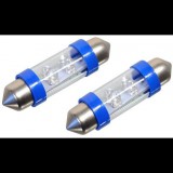 COMPASS izzó 4LED 12V suf.11X39 SV8.5 kék 2db (33723)