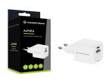 Conceptronic  2-Port 20W USB Charger White ALTHEA15W
