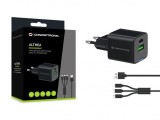 Conceptronic  2-Port 33W USB Charger Black ALTHEA16B