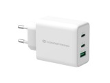 Conceptronic  ALTHEA12W 3-Port 65W GaN USB PD Charger White 120549103101