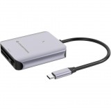 Conceptronic BIAN09G kártyaolvasó USB 3.2 Gen 2 Type-C Szürke (BIAN09G)
