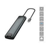 CONCEPTRONIC DONN06G 9-in-1 USB 3.2 Gen 1 Docking Station fekete