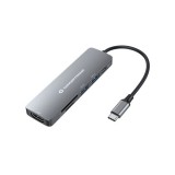Conceptronic DONN11G dokkoló állomás és port replikátor Vezetékes USB 3.2 Gen 1 (3.1 Gen 1) Type-C Szürke (DONN11G)