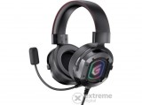 Conceptronic Fejhallgató - ATHAN03B (3.5 mm Jack+elosztó kábel, RGB,hangerőszabályzó, 220 cm kábel, fekete)