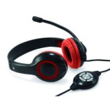 Conceptronic headset fekete-piros (CCHATSTARU2R)