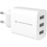 CONCEPTRONIC Ladegerät 3Port 30W,USB-A weiß (ALTHEA13W)
