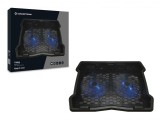 Conceptronic  THANA06B 2 ventilátoros laptop hűtőpad Black