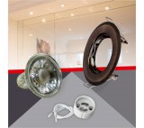 Conlight Antik fix kerek spot keret Szett 5W meleg fehér (WW) GU10 COB spottal