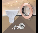 Conlight Billenthető antik kerek keret 5W hideg fehér spot LED Szett