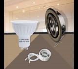 Conlight Billenthető matt réz kerek keret 5W napfény fehér spot LED Szett