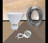 Conlight Billenthető matt réz kerek keret 5W napfény fehér spot LED Szett