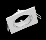 Conlight Fehér billenthető négyzet spot keret