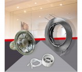 Conlight Matt réz billenthető kerek spot keret Szett 5W hideg fehér (CW) GU10 COB spottal