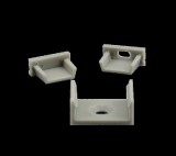 Conlight U profil rögzítő szett 11mm (1db teli/1db lyukas végzáró, 2db rögzítő talp)