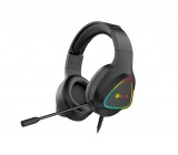 CONNECT IT C-TECH GHS-17BK fejhallgató és headset Vezetékes Fejpánt Játék USB A típus Fekete