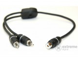Connection FSM 030 Y RCA kábel, 0,3 méteres vezérlőszállal, 1 alj és 2 dugó