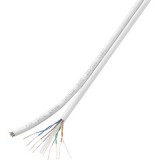 Conrad Components Hálózati kábel,CCA CAT 6, tekercsben Duplex U/UTP 2 x (4 x 2 x 0,196 mm2) Fehér 25 m Tru Components (H21204C18) - UTP