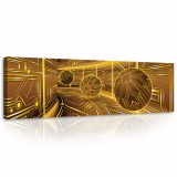 Consalnet 3D Absztrakt, vászonkép, 145x45 cm méretben