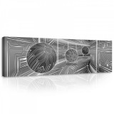 Consalnet 3D Absztrakt, vászonkép, 145x45 cm méretben