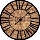 Consalnet Absztrakt forma az óra mögött vlies poszter, fotótapéta 10717VEZ1 /208x208 cm/