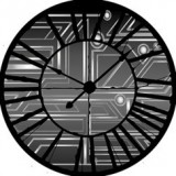 Consalnet Absztrakt minta az óra mögött vlies poszter, fotótapéta 10720VEZ1 /208x208 cm/