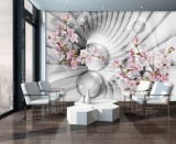 Consalnet Absztrakt virágok poszter, fotótapéta, Vlies (368 x 254 cm)