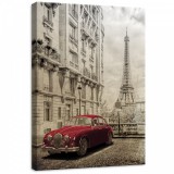 Consalnet Autó és Eiffel Torony, vászonkép, 50x70 cm méretben