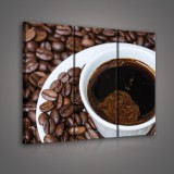Consalnet Csésze kávé, 3 darabos vászonkép, 90x80 cm méretben